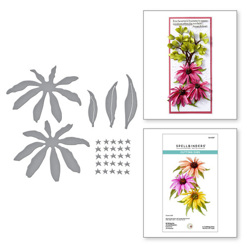Spellbinders Etched Dies By Susan Tierney-Cockburn-Echinacea (Coneflower) - 5A0031TN-1H3GV