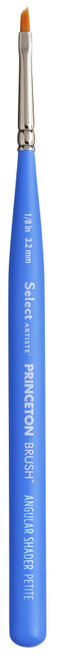 Princeton Select Synthetic Mini Shader Short Handle Brush -Angular 1/8" Width - 5A002ZRB-1H17B - 757063377180