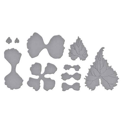 Spellbinders Etched Dies By Susan Tierney-Cockburn-Begonia And Ladybugs - 5A0031V8-1H3H4