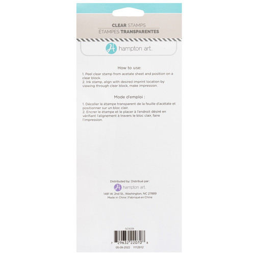 American Crafts Clear Stamp 2/Pkg-Family - 5A002QDL-1GRP6