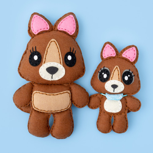 AC Kids Felt Sewing Kit 2/Pkg-Kangaroo and Joey 5A002NNV-1GQ4M