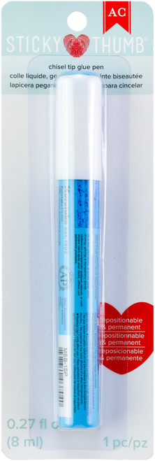 Sticky Thumb/ZIG 2 Way Glue Pen Carded-Chisel Tip - 5A002NBP-1GQ55 - 718813728782