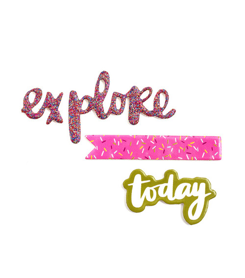 American Crafts Thickers Phrase 64/Pkg-Slice of Life - 5A002QL9-1GS10