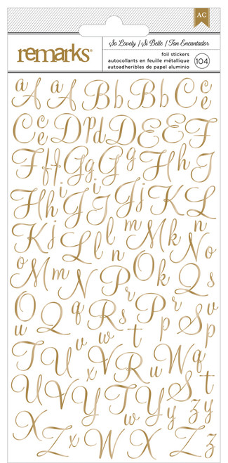 American Crafts Stickers-Lovely - 5A002PXQ-1GRJ9 - 718813680370