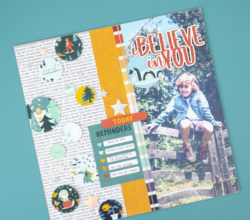 DCWV Premium Paper 12"X12" 36/Pkg-Believe - 5A002PGL-1GQWL