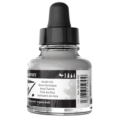 FW Acrylic Artists Ink 1oz-Silver (Imit) - 5A002YRG-1GZYB FW Acrylic Artists Ink 1oz-Silver (Imit) - 5A002YRG-1GZYB