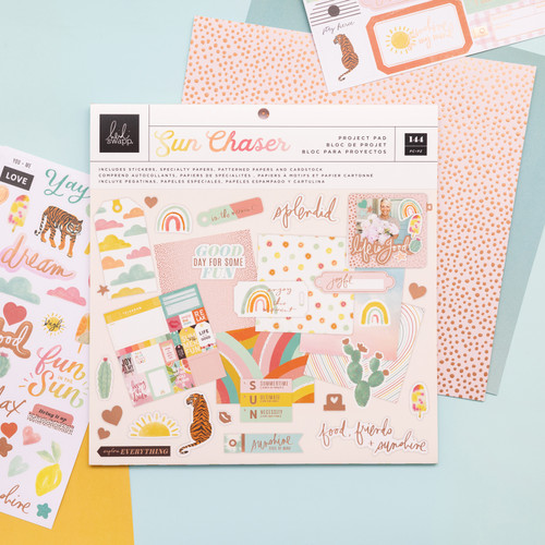 Heidi Swapp Paper Project Pad 12"X12"-Sun Chaser 5A002PMN-1GQXF