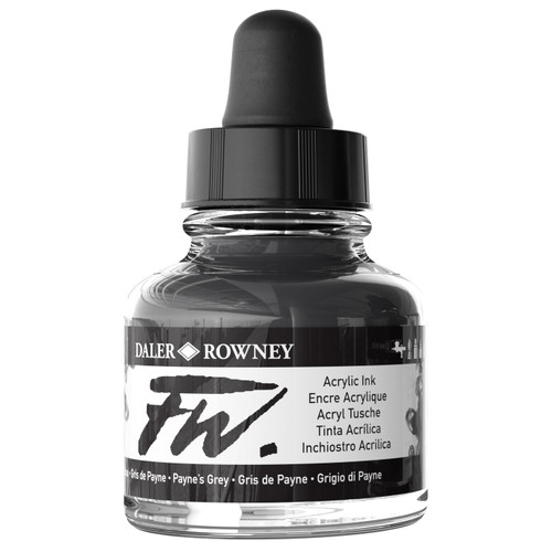 FW Acrylic Artists Ink 1oz-Paynes Grey - 5A002YRG-1GZYF