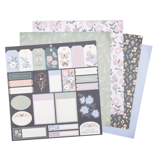 DCWV Premium Paper 12"X12" 36/Pkg-Bella and Bloom - 5A002PG1-1GR44