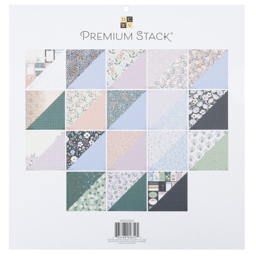 DCWV Premium Paper 12"X12" 36/Pkg-Bella and Bloom - 5A002PG1-1GR44 DCWV Premium Paper 12"X12" 36/Pkg-Bella and Bloom - 5A002PG1-1GR44