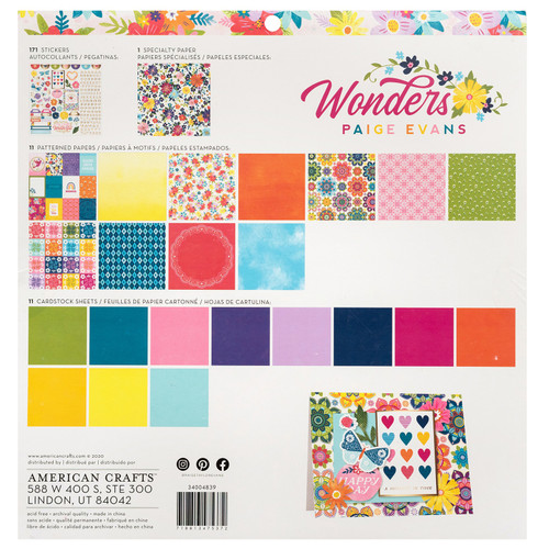 Paige Evans Paper Project Pad 12"X12"-Wonders - 5A002PHC-1GR4R
