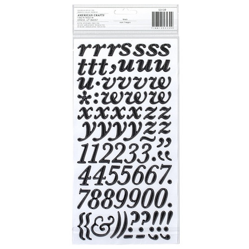 Thickers Printed Chipboard Stickers 6"X11" Sheets 2/Pkg-Marquise - Black - TPC-53139