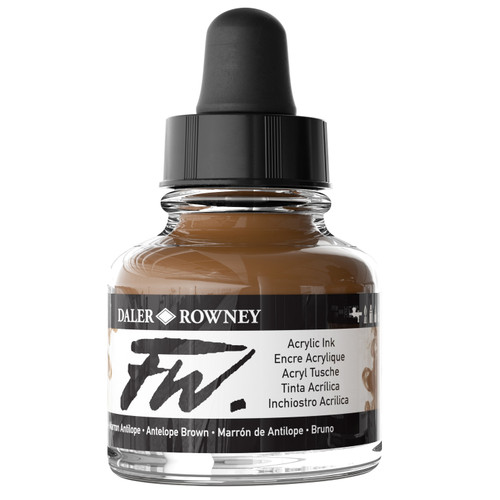 FW Acrylic Artists Ink 1oz-Antelope Brown - 5A002YRG-1GZYP