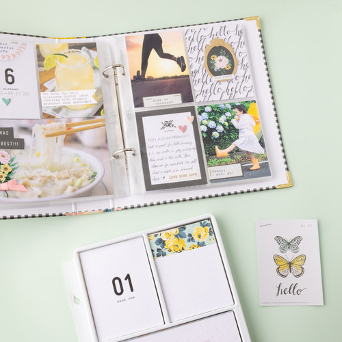 Project Life D-Ring Album 4"X4"-Black & White - 312074 Project Life D-Ring Album 4"X4"-Black & White - 312074