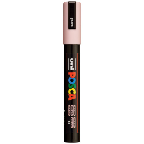 POSCA 5M Medium Bullet Tip 2.5mm Paint Marker-Satin Pink - PC-5M-1H2RF