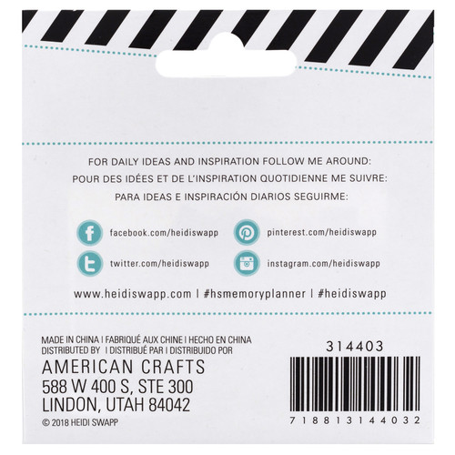 Heidi Swapp Memory Planner Tabs 16/Pkg-Color Fresh - HS314403