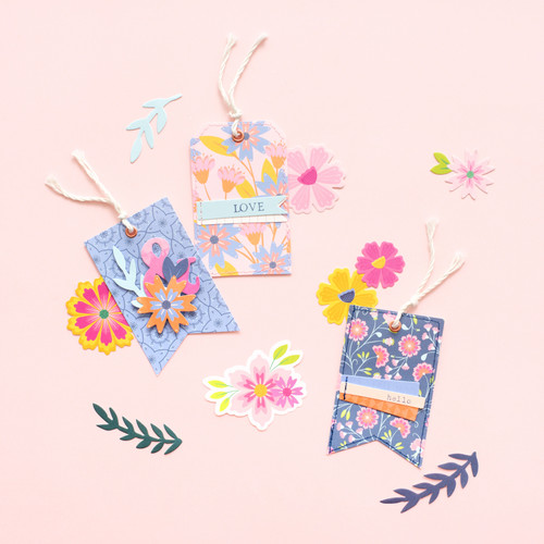 Paige Evans Horizon Layered Cardstock Tags 4/Pkg- - 310789 Paige Evans Horizon Layered Cardstock Tags 4/Pkg- - 310789