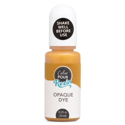 American Crafts Color Pour Resin Dyes .3oz-Opaque - Metallic Gold - CPRDYE3-56675