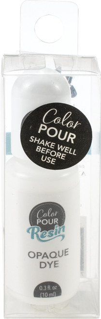 American Crafts Color Pour Resin Dyes .3oz-Opaque - White - CPRDYE3-59654 - 718813596541