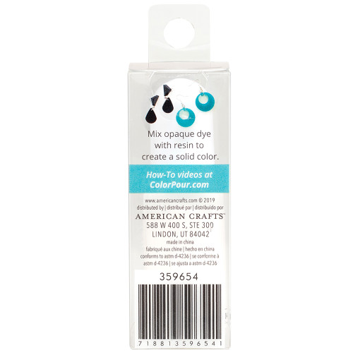 American Crafts Color Pour Resin Dyes .3oz-Opaque - White - CPRDYE3-59654