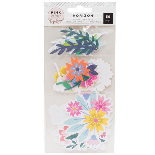 Paige Evans Horizon Cardstock Die-Cuts 50/Pkg-Mixed Floral - 310784 - 718813107846