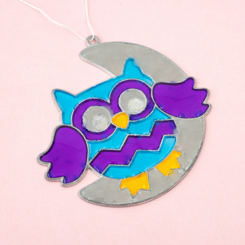 Colorbok Makit & Bakit Suncatcher Kit-Owl - 74515