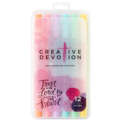 Creative Devotion Dual Tip Highlighters 12/Pkg-Pastel - 34001805 - 718813792332 Creative Devotion Dual Tip Highlighters 12/Pkg-Pastel - 34001805 - 718813792332