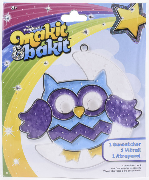 3 Pack - Colorbok Makit & Bakit Suncatcher Kit-Owl - 74515 - 765468745152