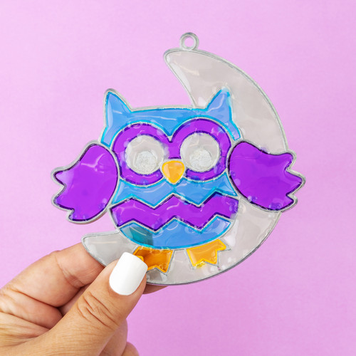 3 Pack - Colorbok Makit & Bakit Suncatcher Kit-Owl - 74515