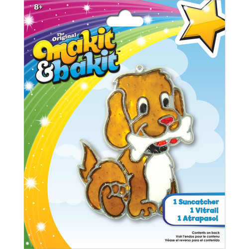 6 Pack - Colorbok Makit & Bakit Suncatcher Kit-Dog W/Bone - TB-48943 - 765468489438
