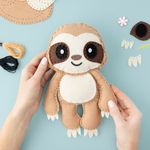 AC Kids Felt Sewing Kit 1/Pkg-Sloth - 5A002NM7-1GPRW AC Kids Felt Sewing Kit 1/Pkg-Sloth - 5A002NM7-1GPRW