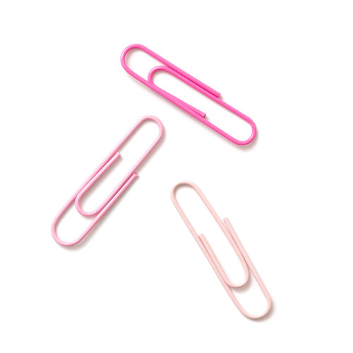 American Crafts Paper Clips 44/Pkg-Assorted Pink - 5A002N9F-1GPSX