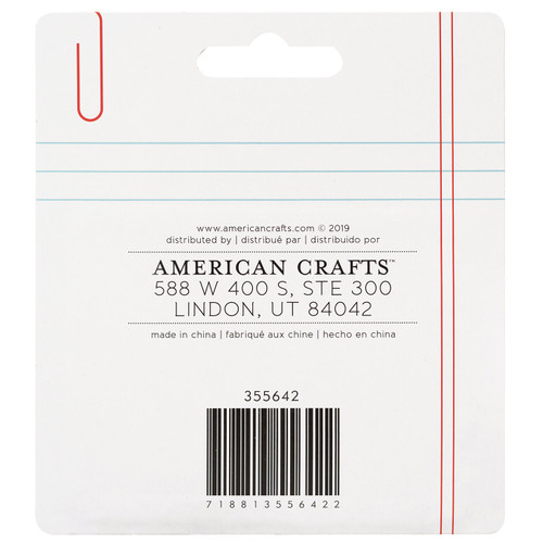 American Crafts Paper Clips 44/Pkg-Assorted Pink - 5A002N9F-1GPSX