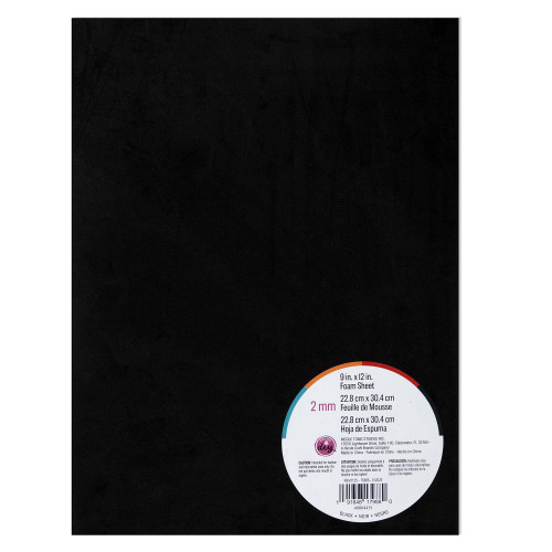 CousinDIY Glitter Foam Sheet 9"X12" 2mm-Black - 5A002LT1-1GNHM - 191648179880 CousinDIY Glitter Foam Sheet 9"X12" 2mm-Black - 5A002LT1-1GNHM - 191648179880