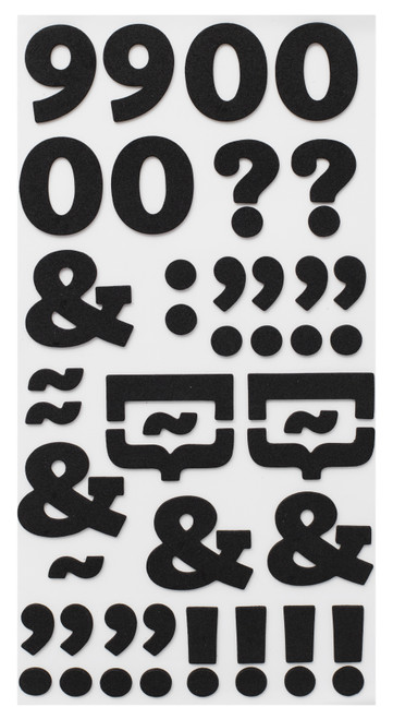 Thickers Foam Stickers 2/Pkg-Eric- Black - 370556 Thickers Foam Stickers 2/Pkg-Eric- Black - 370556