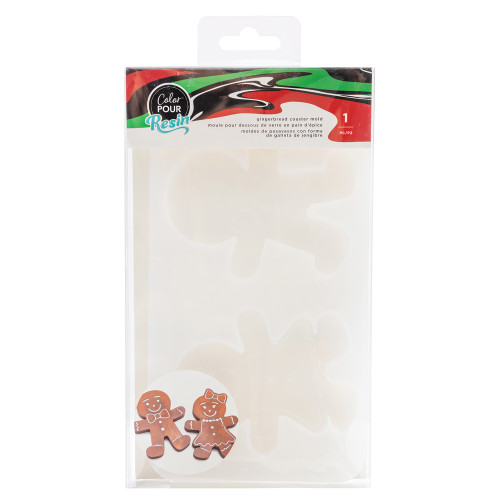 AC Color Pour Resin Mold-Gingerbread Coaster - 5A002P92-1GQCF - 718813742405