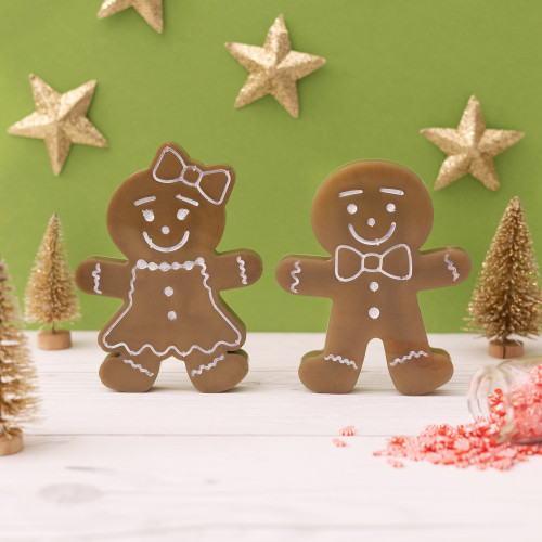 AC Color Pour Resin Mold-Gingerbread Coaster - 5A002P92-1GQCF
