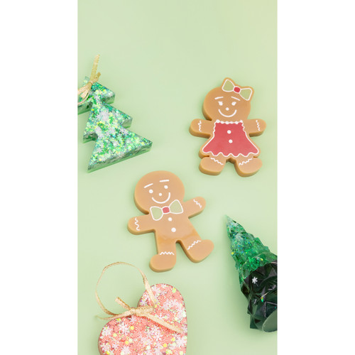 AC Color Pour Resin Mold-Gingerbread Coaster - 5A002P92-1GQCF