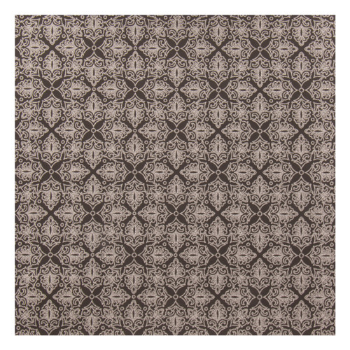 AC Burlap 8.5"X11" 8/Pkg-Black and Silver Ornament - 5A002P6P-1GQDS - 611356097936