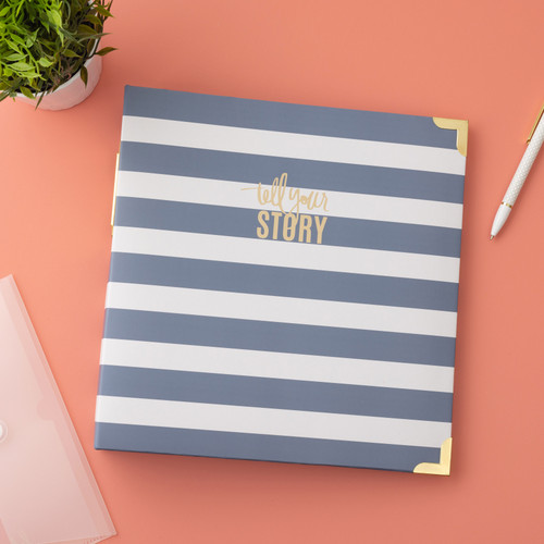 Heidi Swapp Storyline2 D-Ring Album 8.5"X11"-Watercolor - HS313680