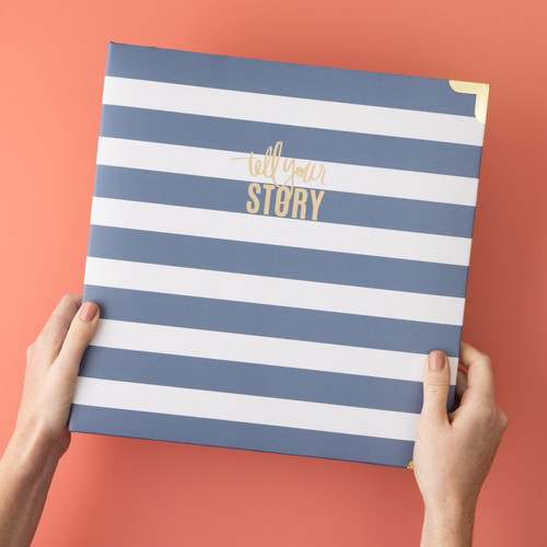 Heidi Swapp Storyline2 D-Ring Album 8.5"X11"-Watercolor - HS313680