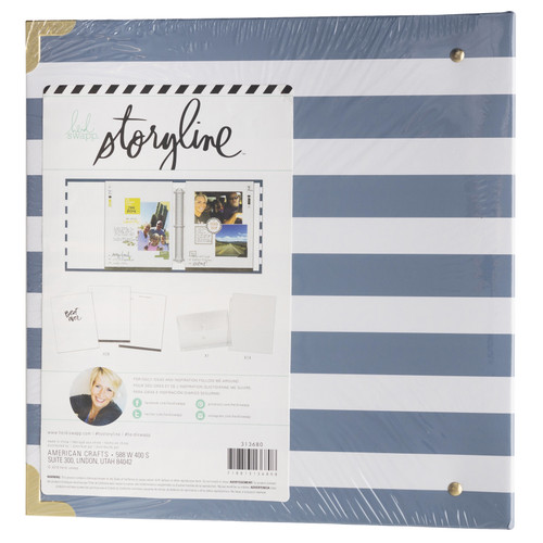 Heidi Swapp Storyline2 D-Ring Album 8.5"X11"-Watercolor - HS313680