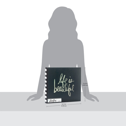 Heidi Swapp Storyline2 Post Bound Album 12"X12"-Gold Life - HS313681 Heidi Swapp Storyline2 Post Bound Album 12"X12"-Gold Life - HS313681