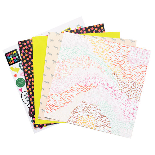 Amy Tangerine Project Pad 12"X12" 24/Pkg-Brave and Bold - 5A002P3Y-1GQRC