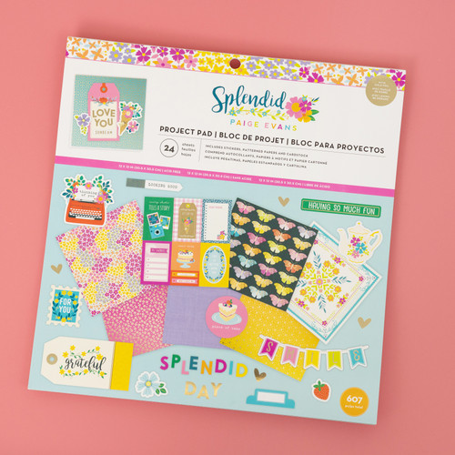 Paige Evans Paper Project Pad 12"X12"-Splendid - 5A002PGK-1GQTK