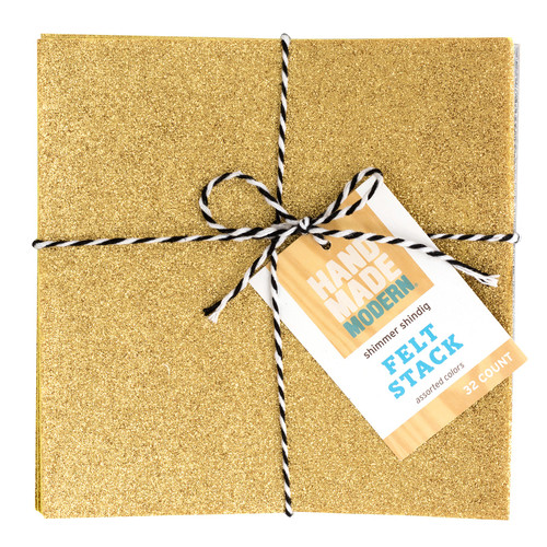 AC Square Felt Stack 32/Pkg-Glitter - 5A002P9F-1GQD2 - 718813469937