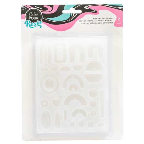 AC Color Pour Resin Mold 2/Pkg-Earrings - 5A002P1M-1GQCW - 718813529051