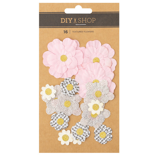 American Crafts DIY Shop -Textured Flowers - 5A002NPJ-1GPZ5 - 718813190626