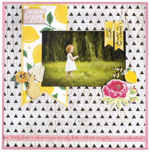 Pebbles Single-Sided Paper Pad 12"X12" 48/Pkg-Jen Hadfield Everyday, 48 Designs/1 Each - 733081