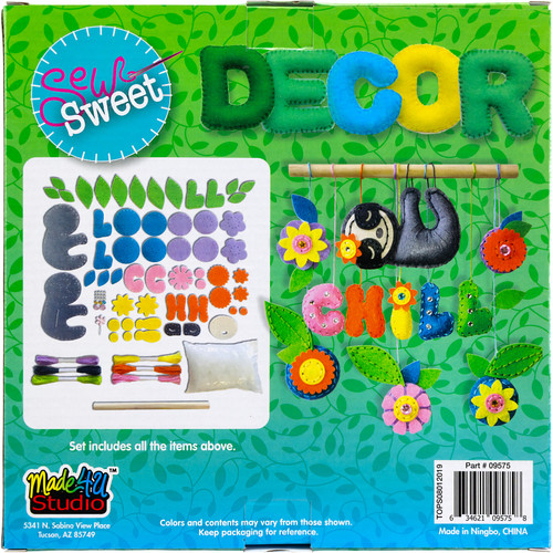 American Crafts Sew Sweet Wall Decor Kit-Chillin Sloth - 5A002NFC-1GPX8 American Crafts Sew Sweet Wall Decor Kit-Chillin Sloth - 5A002NFC-1GPX8